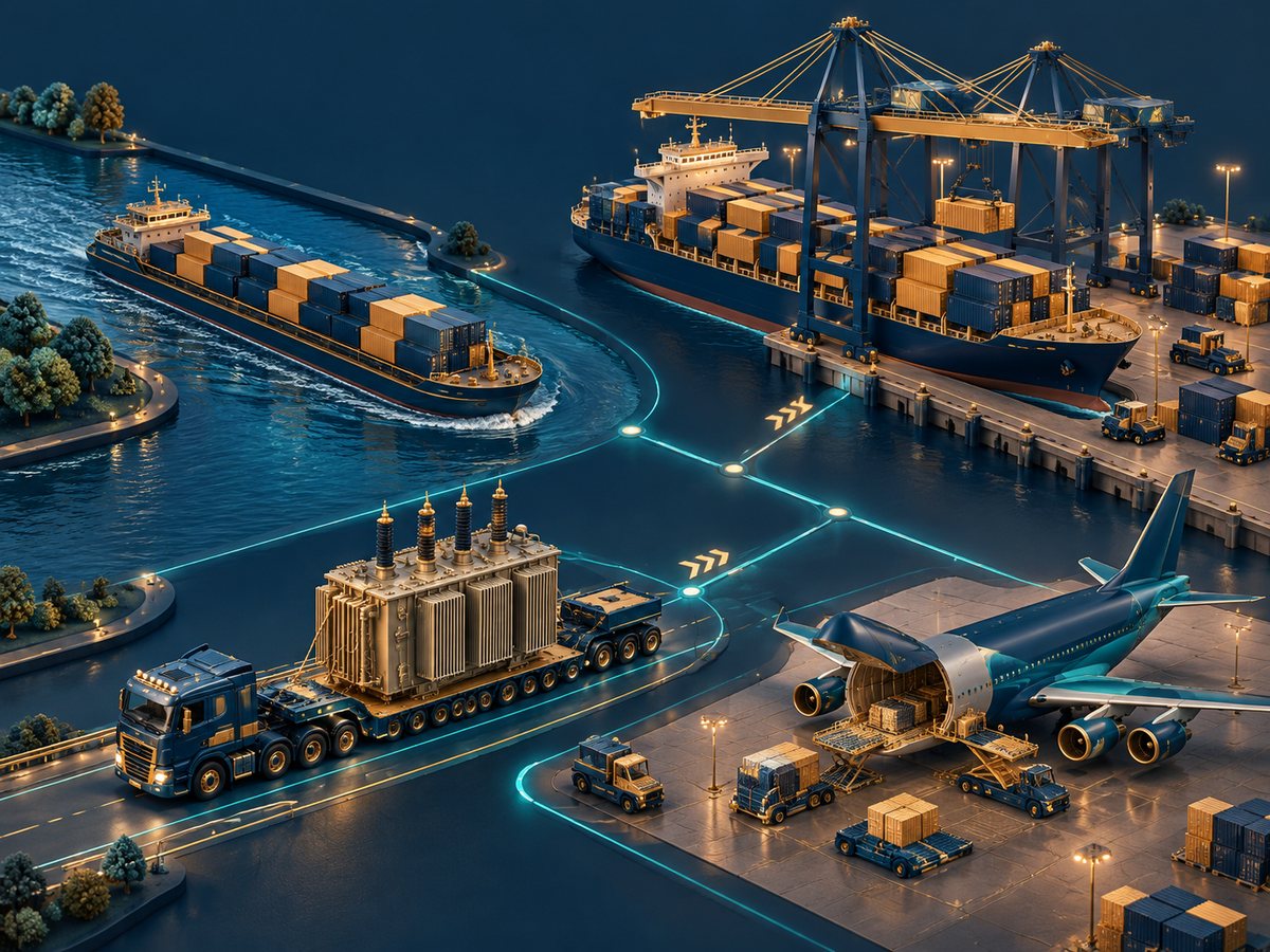 Minh hoạ 3D mảng logistics